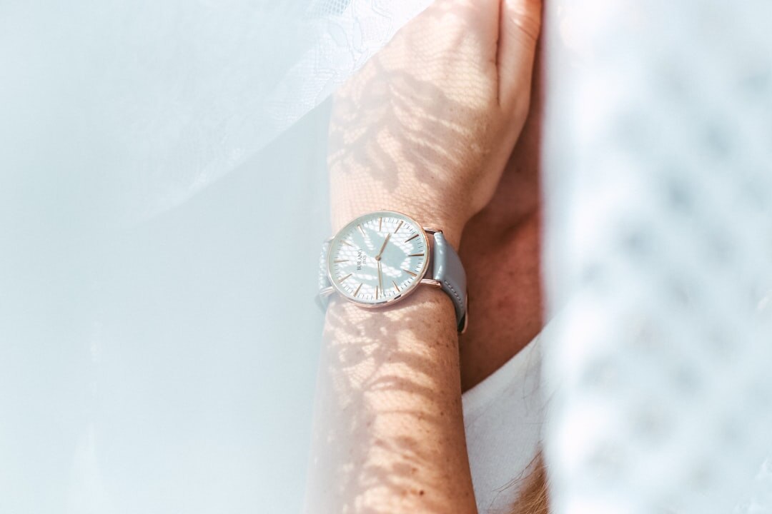 woman wearing luxury watch