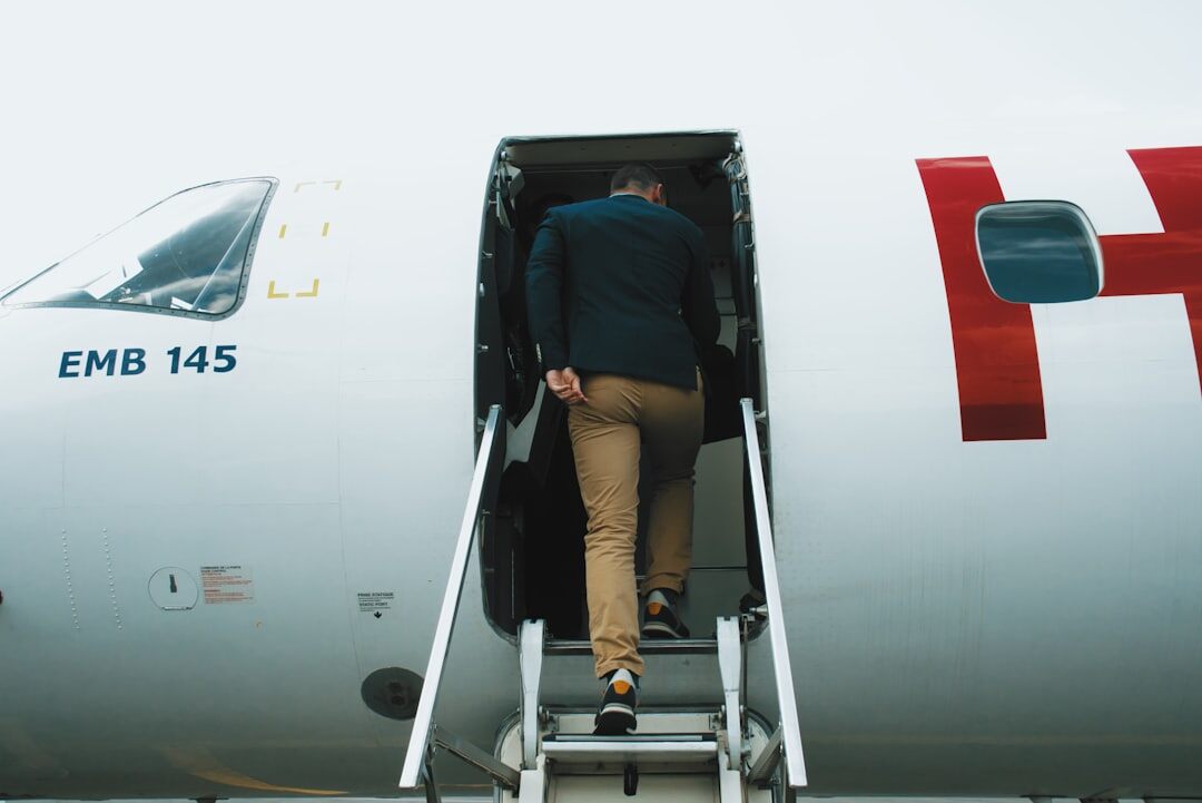 luxury luggage on plane